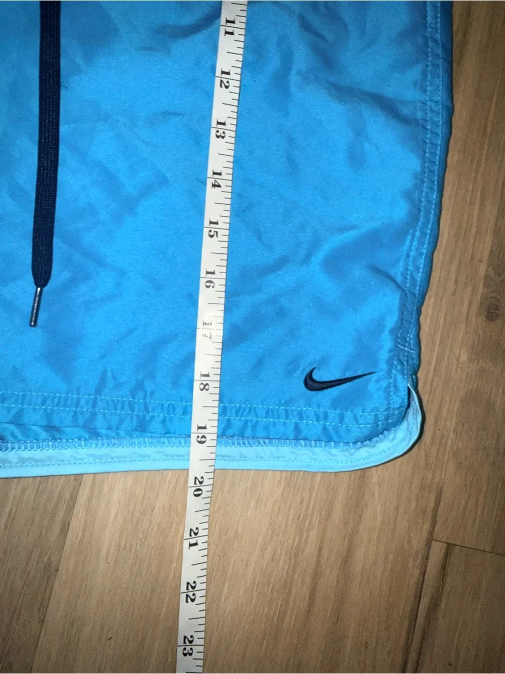 Nike Men’s Bright Blue Swim Board Shorts with Black Accents